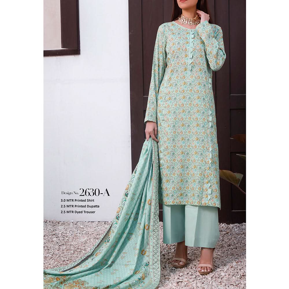 Signature Printed Lawn 3Pcs Unstitched Suit V1, Women, 3Pcs Shalwar Suit, Chase Value, Chase Value