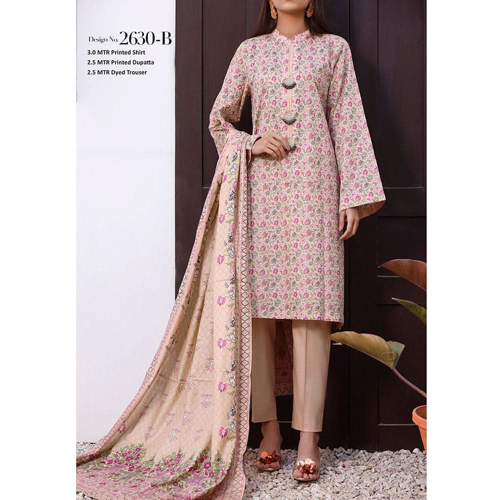 Signature Printed Lawn 3Pcs Unstitched Suit V1, Women, 3Pcs Shalwar Suit, Chase Value, Chase Value