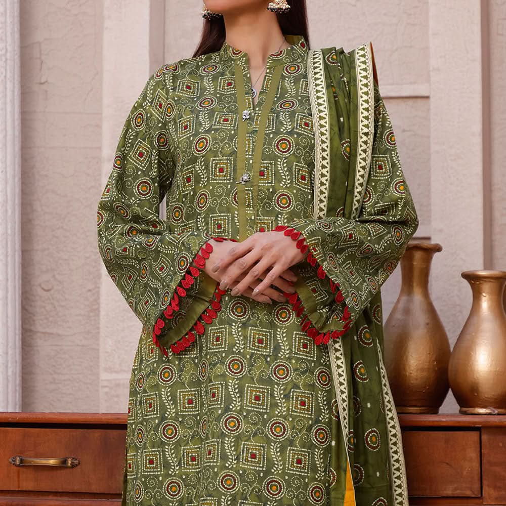 Signature Printed Lawn 3Pcs Unstitched Suit V1, Women, 3Pcs Shalwar Suit, Chase Value, Chase Value