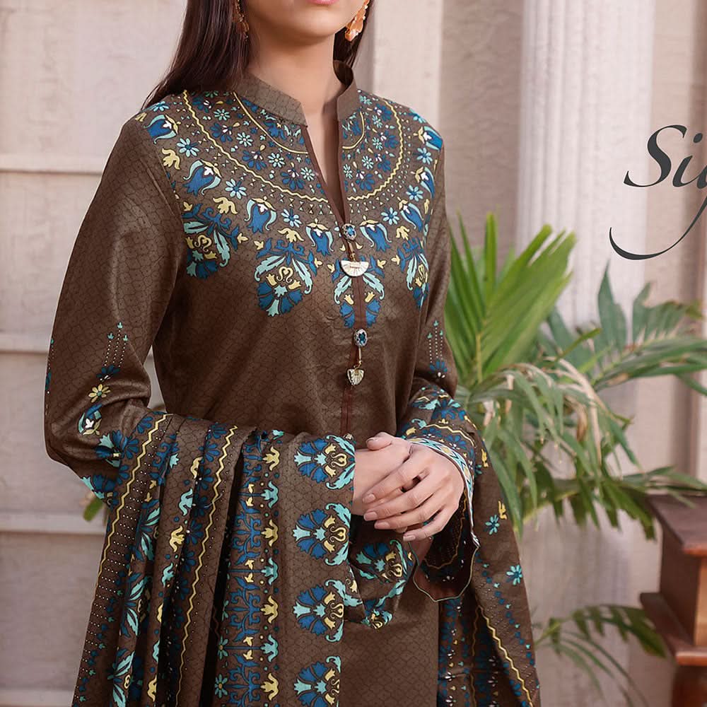 Signature Printed Lawn 3Pcs Unstitched Suit V1, Women, 3Pcs Shalwar Suit, Chase Value, Chase Value