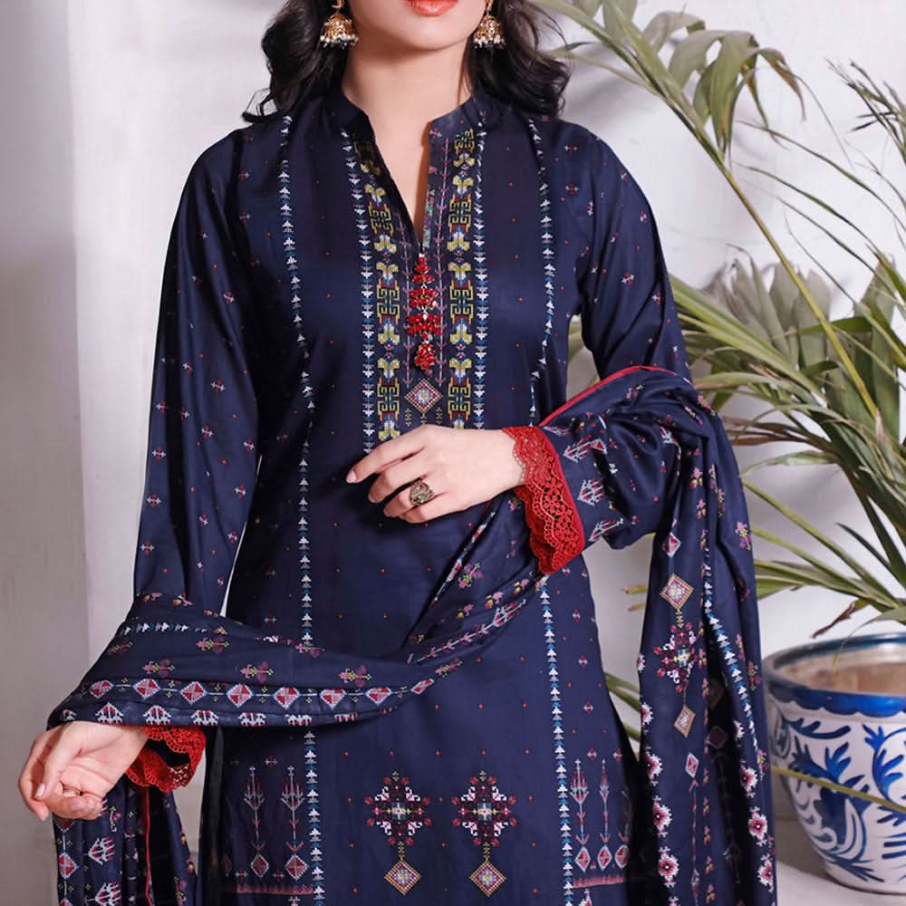 Signature Printed Lawn 3Pcs Unstitched Suit V1, Women, 3Pcs Shalwar Suit, Chase Value, Chase Value