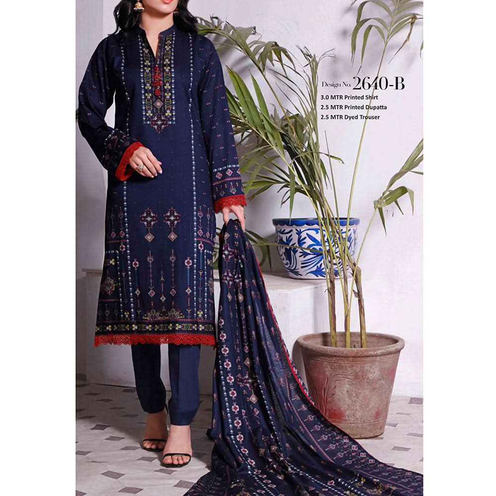 Signature Printed Lawn 3Pcs Unstitched Suit V1, Women, 3Pcs Shalwar Suit, Chase Value, Chase Value