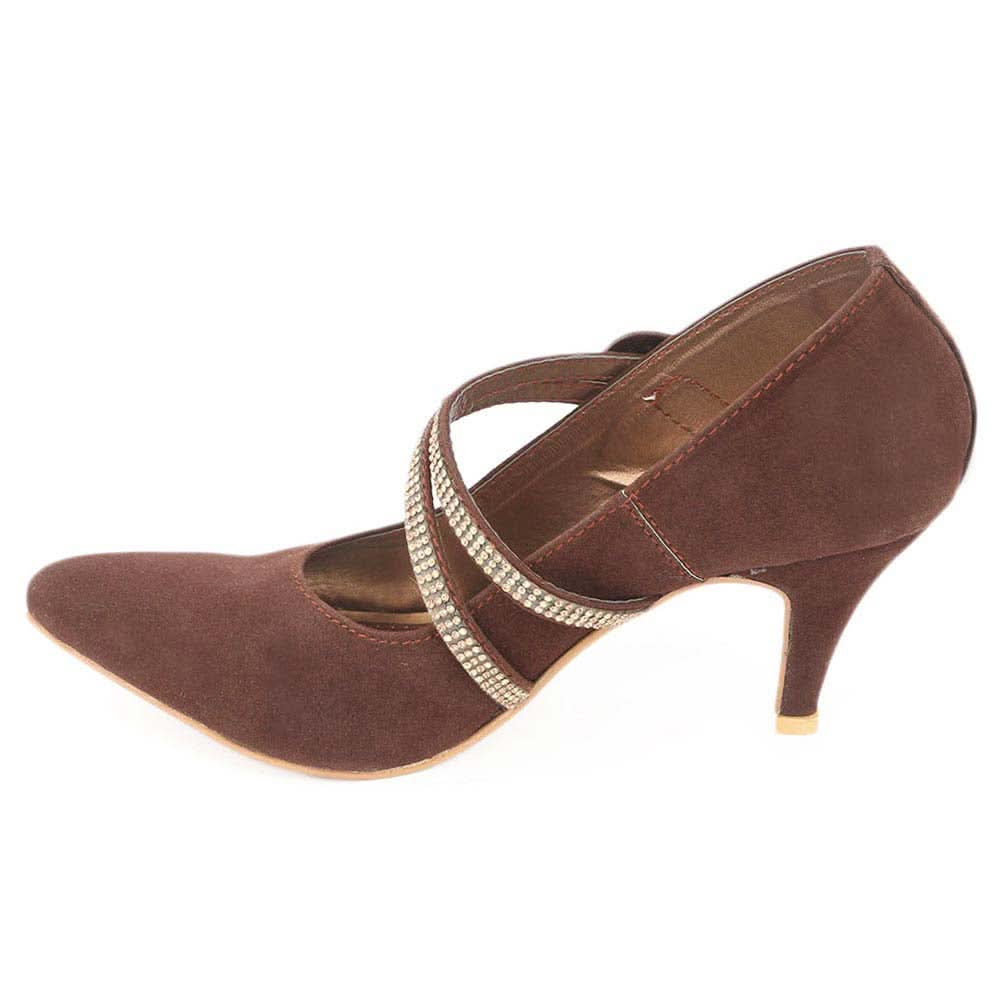 Women's Fancy Heel (201) - Brown, Women, Heels, Chase Value, Chase Value