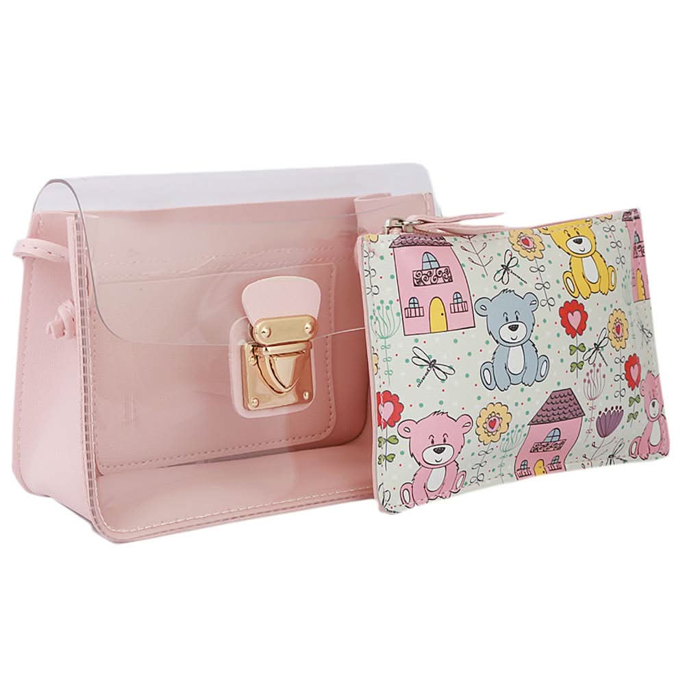 Girls Shoulder Bag (NS01-280) - Pink, Kids, Kids Bags, Chase Value, Chase Value