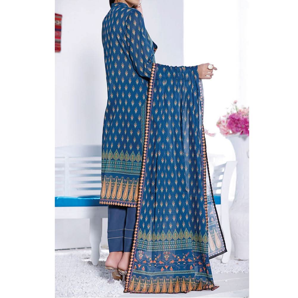VS-MISRI Digital Printed Lawn V-3 3 Pcs Un-Stitched Suit - 29B, Women, 3Pcs Shalwar Suit, VS Textiles, Chase Value
