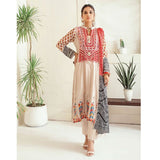 Monsoon Printed Lawn 3 Pcs Un-Stitched Suit Vol 3 - 2-A, Women, 3Pcs Shalwar Suit, Al-Zohaib Textiles, Chase Value