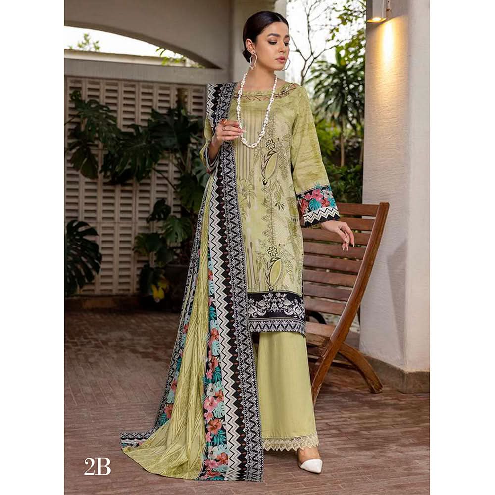 Anum Printed Lawn Unstitiched 3Pcs Suit V1 - B-2, Women, 3Pcs Shalwar Suit, Al-Zohaib Textiles, Chase Value