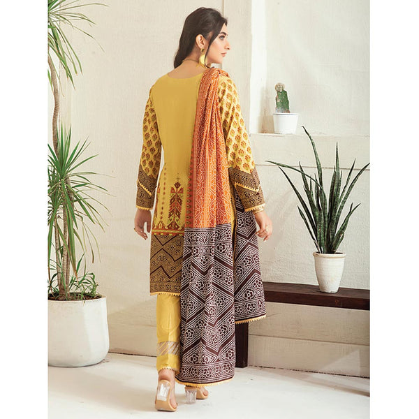 Monsoon Printed Lawn 3 Pcs Un-Stitched Suit Vol 3 - 2-B, Women, 3Pcs Shalwar Suit, Al-Zohaib Textiles, Chase Value