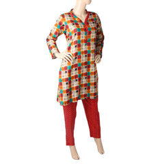Mahnoor Printed Cotton 2 Pcs Un-Stitched Suit - 2 B, Women, 2Pcs Shalwar Suit, United Textiles, Chase Value