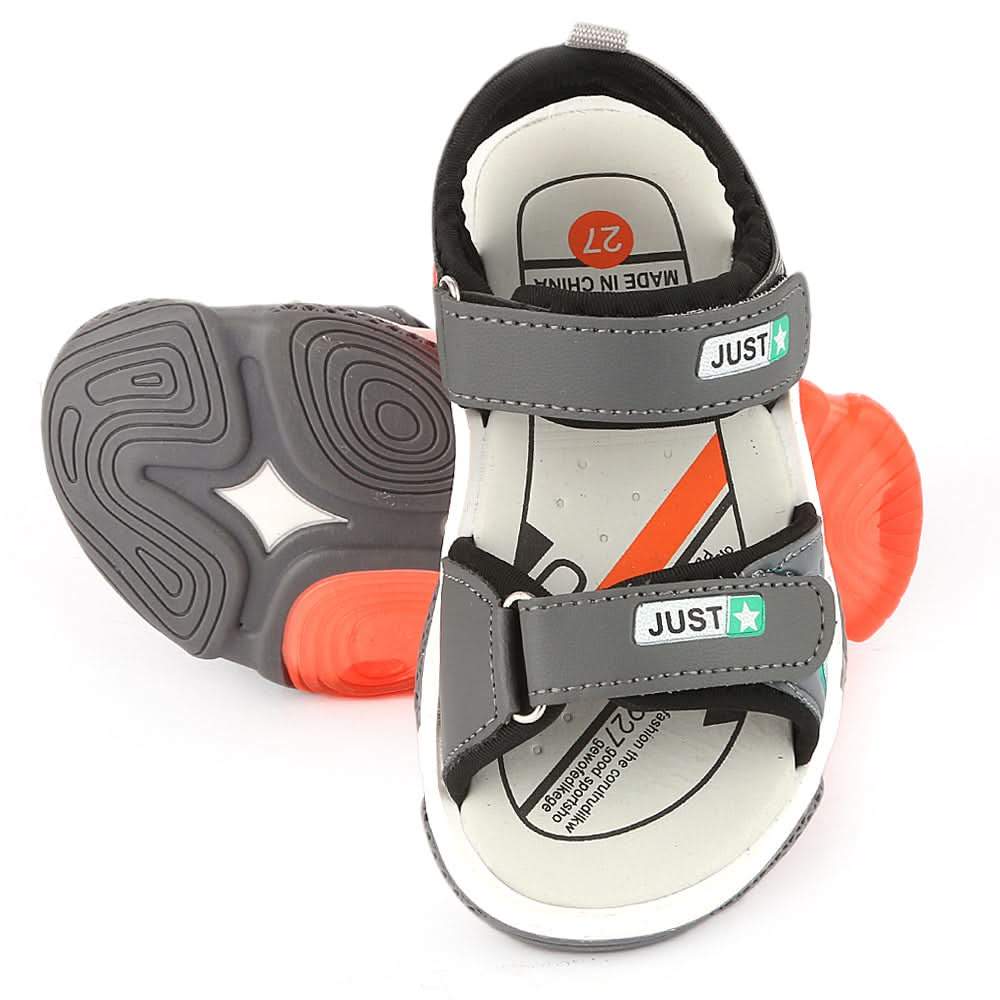 Boys Sandals (F-2) - Grey, Kids, Boys Sandals, Chase Value, Chase Value