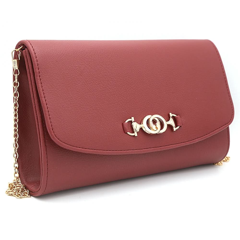 Women's Fancy Clutch 6935 - Maroon, Women, Clutches, Chase Value, Chase Value