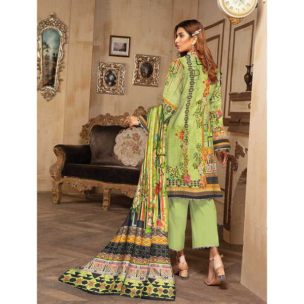 Riwayat Cottrell Digital Printed Linen 3 Pcs Un-Stitched Suit - 02, Women, 3Pcs Shalwar Suit, Ulfat Textile, Chase Value