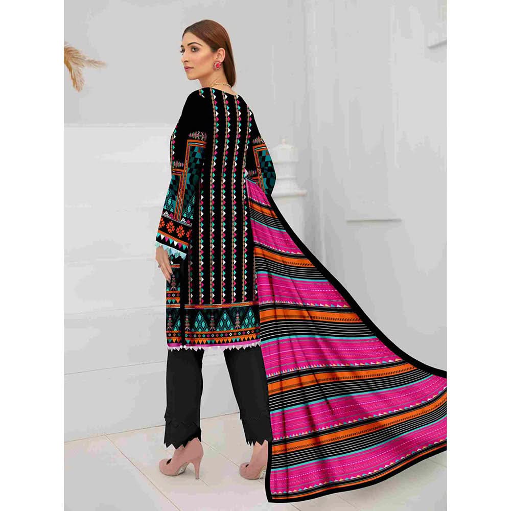 Tehzeeb Digital Printed Cambric 3Pcs Unstitched Suit V2 - 2, Women, 3Pcs Shalwar Suit, Ulfat Textile, Chase Value