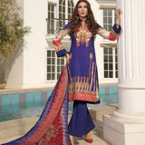 Zobia Noor Embroidered Lawn 3 Piece Un-Stitched Suit - A4, Women, 3Pcs Shalwar Suit, Salam's Textiles, Chase Value