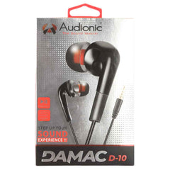 Audionic Damac Handsfree (T-10) - Black, Home & Lifestyle, Hand Free / Head Phones, Audionic, Chase Value