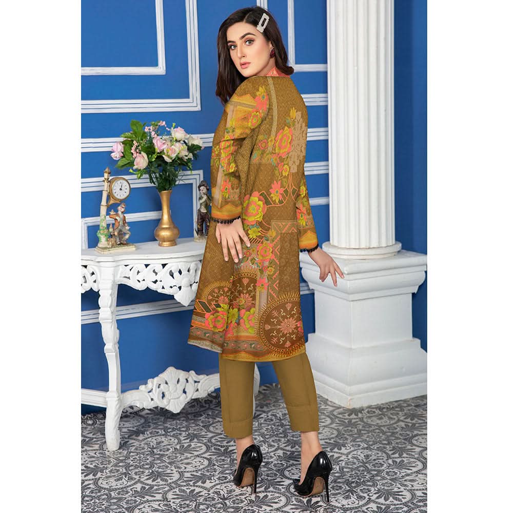 Anchal Digital Printed Masoori Un-Stitched Kurti - 02, Women, Unstitched Kurti, Ulfat Textile, Chase Value