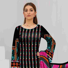Tehzeeb Digital Printed Cambric 3Pcs Unstitched Suit V2 - 2, Women, 3Pcs Shalwar Suit, Ulfat Textile, Chase Value