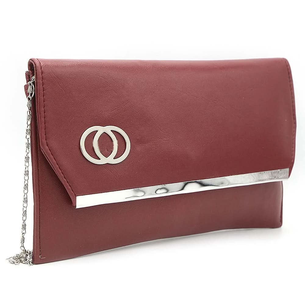 Women's Clutch S-17 - Maroon, Women, Clutches, Chase Value, Chase Value