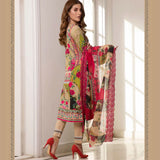 Zobia Noor Embroidered Lawn 3 Piece Un-Stitched Suit - B6, Women, 3Pcs Shalwar Suit, Salam's Textiles, Chase Value