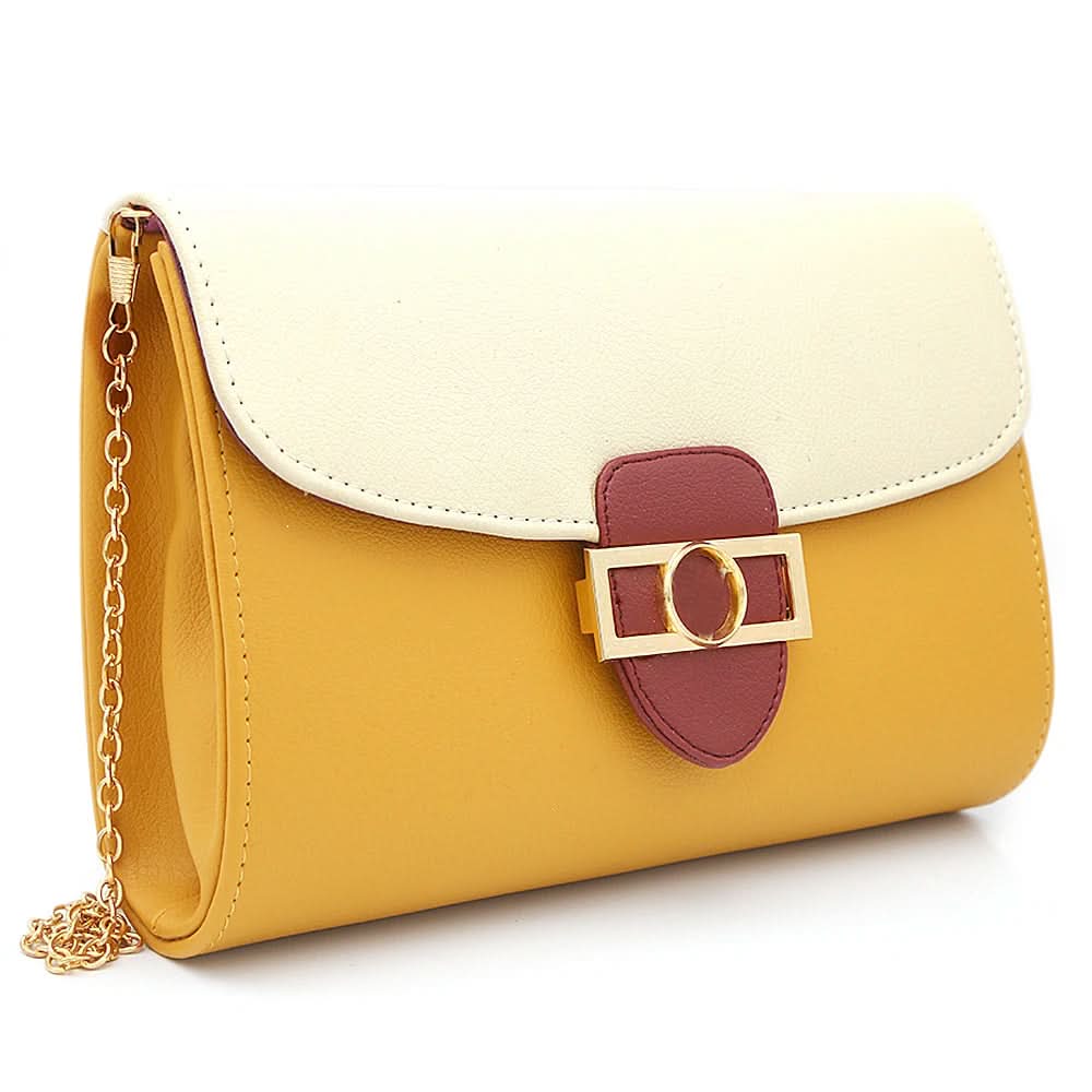 Women's Fancy Clutch 6954 - Off White, Women, Clutches, Chase Value, Chase Value