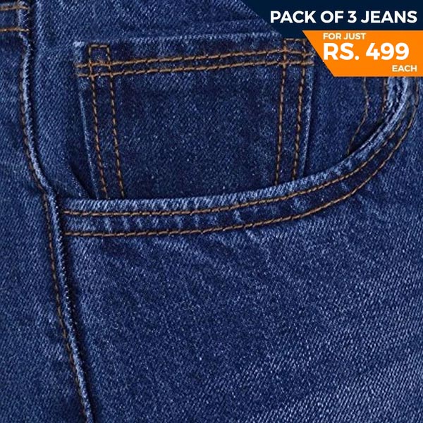 Men's Denim Jeans Pack Of 3 - Multi - test-store-for-chase-value