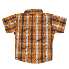 Newborn Boys Casual Half Sleeve Shirt - Mustard, Kids, Newborn Boys Shirts And T-Shirts, Chase Value, Chase Value