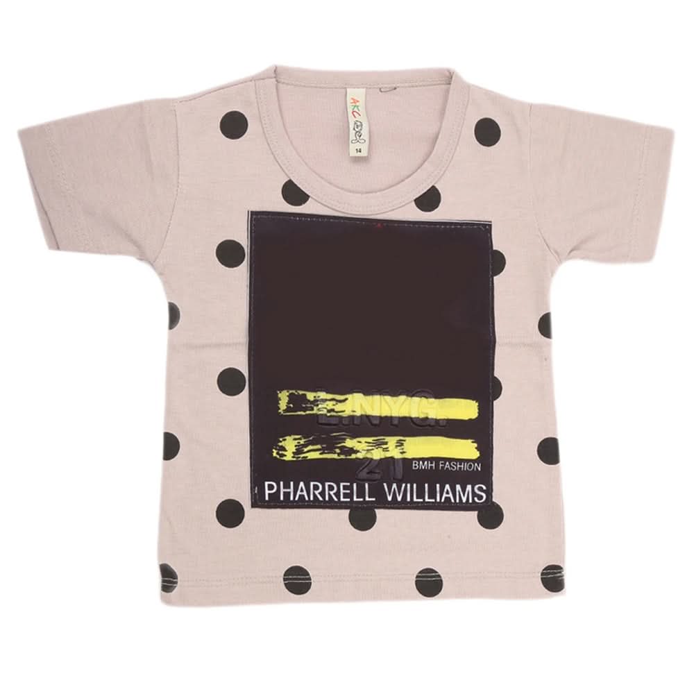 Boys Half Sleeves T-Shirt - Khaki, Kids, Boys T-Shirts, Chase Value, Chase Value