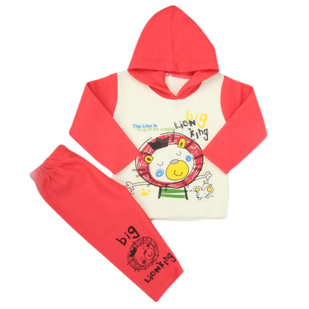 Boys Full Sleeves Polar Suit 8847 - Pink, Kids, Boys Sets And Suits, Chase Value, Chase Value