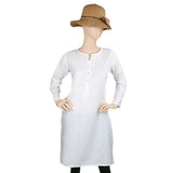 Women's Plain Kurti - White, Women, Ready Kurtis, Chase Value, Chase Value