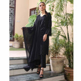 Kalyan Black & White Embroidered Shifli 3 Piece Un-Stitched Suit - 02, Women, 3Pcs Shalwar Suit, ZS Textiles, Chase Value