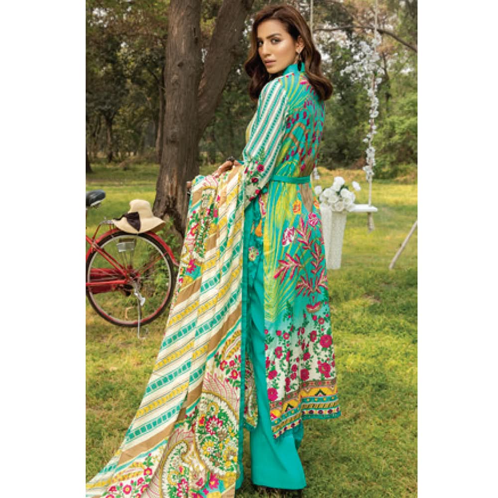 Anum Classic Printed Lawn 3 Pcs Un-Stitched Suit Vol 3 - 2-A, Women, 3Pcs Shalwar Suit, Al-Zohaib Textiles, Chase Value