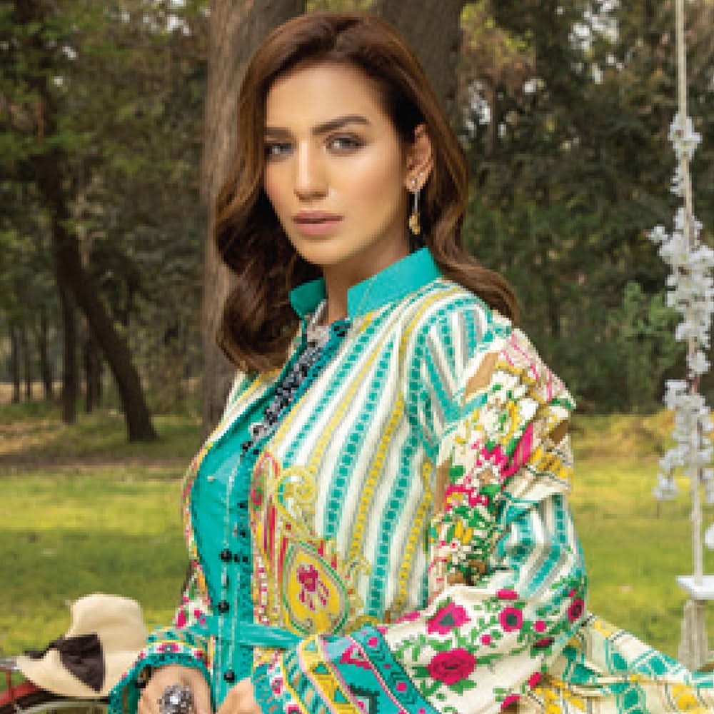 Anum Classic Printed Lawn 3 Pcs Un-Stitched Suit Vol 3 - 2-A, Women, 3Pcs Shalwar Suit, Al-Zohaib Textiles, Chase Value