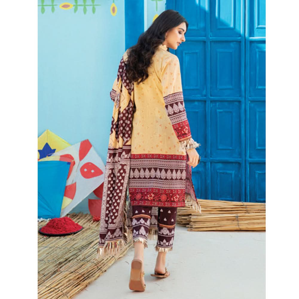 Monsoon Printed Lawn 3 Pcs Un-Stitched Suit Vol 1 - 2-B, Women, 3Pcs Shalwar Suit, Al-Zohaib Textiles, Chase Value