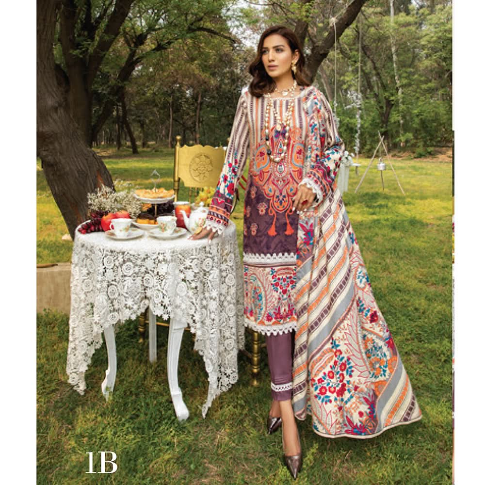 Anum Classic Printed Lawn 3 Pcs Un-Stitched Suit Vol 3 - 2-B, Women, 3Pcs Shalwar Suit, Al-Zohaib Textiles, Chase Value