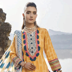 Monsoon Printed Lawn 3 Pcs Un-Stitched Suit Vol 2 - 3-A, Women, 3Pcs Shalwar Suit, Al-Zohaib Textiles, Chase Value