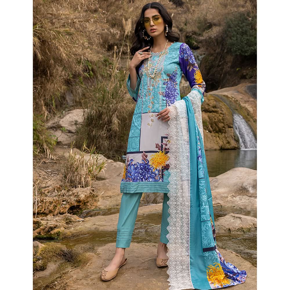 Iman Emboroidered Un-Stitched 3Pcs Suit - 03, Women, 3Pcs Shalwar Suit, Regalia Textiles, Chase Value