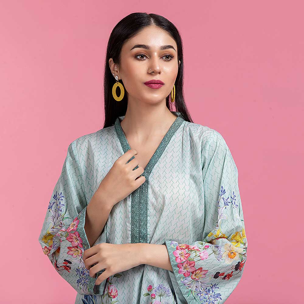 Regalia Tunic Printed Cambric Lawn Un-Stitched Kurti Vol 2 - 03, Women, Unstitched Kurti, Regalia Textiles, Chase Value