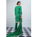Signature Icon Printed Lawn 3 Piece Un-Stitched Suit Vol 2 - 2 A, Women, 3Pcs Shalwar Suit, ZS Textiles, Chase Value