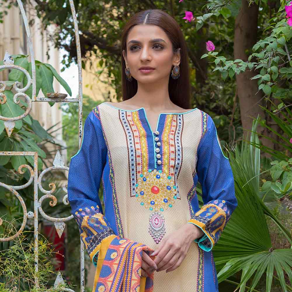 Digital Printed Karandi 3 Piece Un-Stitched Suit - 03, Women, 3Pcs Shalwar Suit, Regalia Textiles, Chase Value