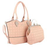 Women's Handbag 2 Pcs (303) - Pink, Women, Bags, Chase Value, Chase Value