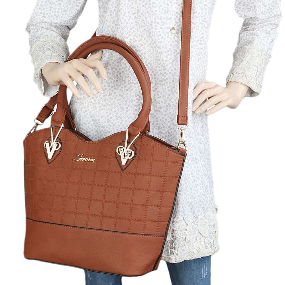 Women's Handbag 2 Pcs (303) - Brown, Women, Bags, Chase Value, Chase Value