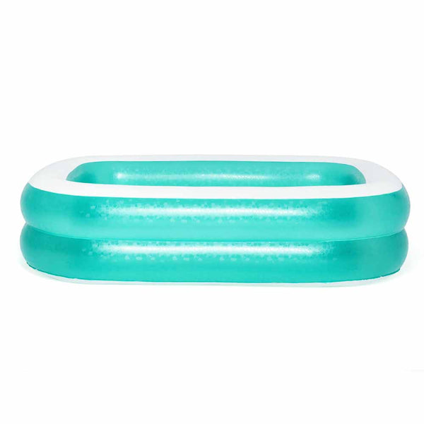 Bestway Inflatable Transparent Rectangular Family Swimming Pool 54005 - Sea Green, Kids, Swimming, Chase Value, Chase Value