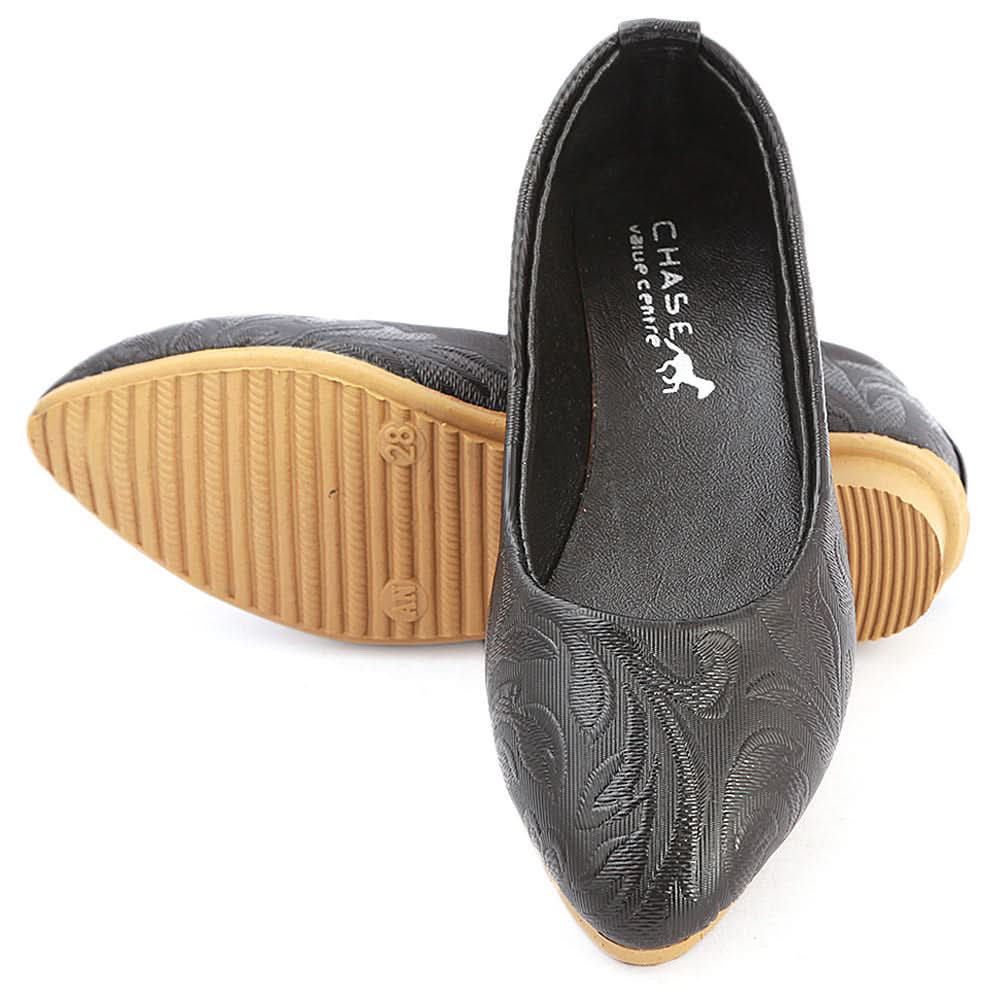 Girls Fancy Pumps  (309) - Black, Kids, Pump, Chase Value, Chase Value