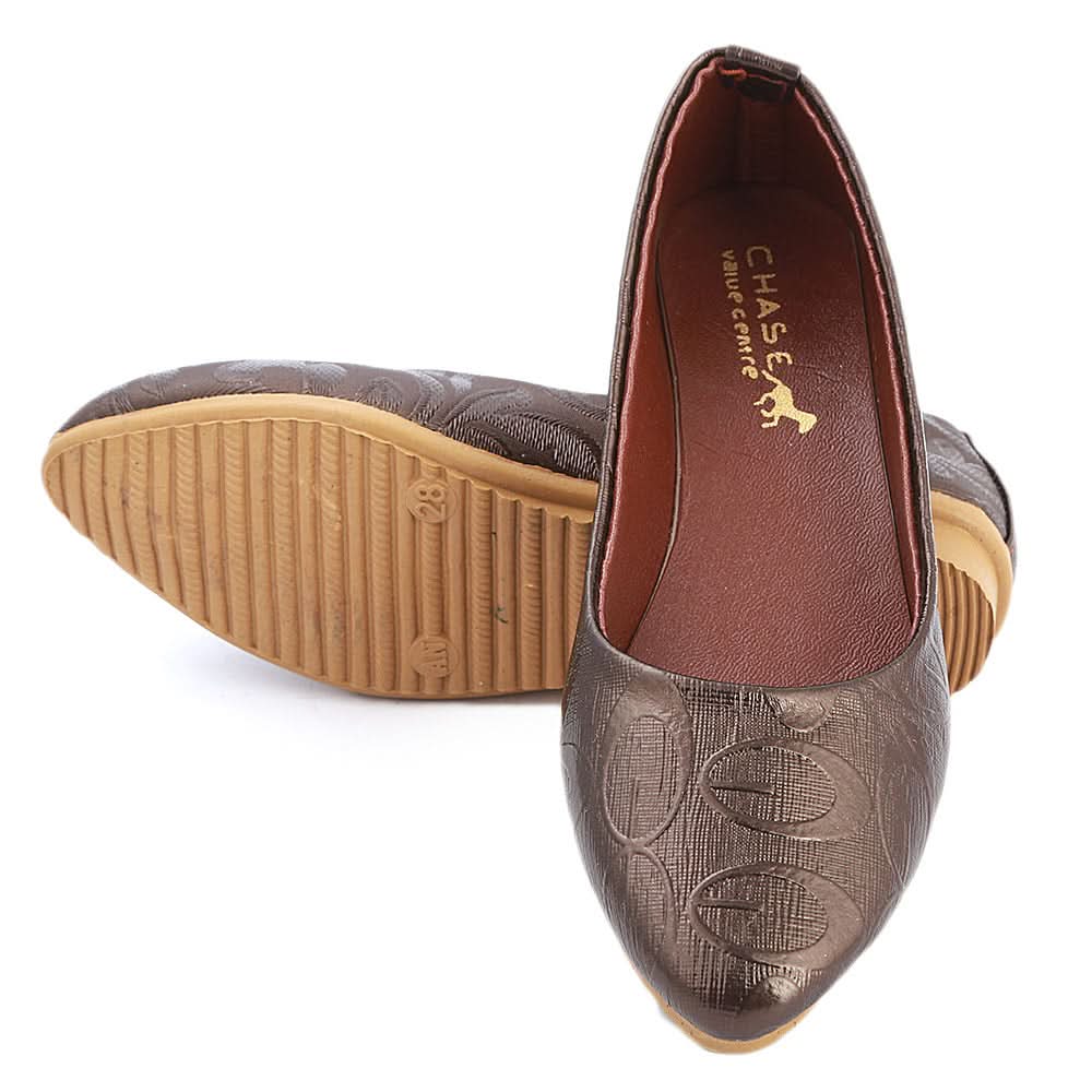 Girls Fancy Pumps  (309) - Brown, Kids, Pump, Chase Value, Chase Value