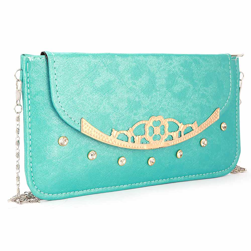 Women's Clutch (3109) - Cyan, Women, Clutches, Chase Value, Chase Value