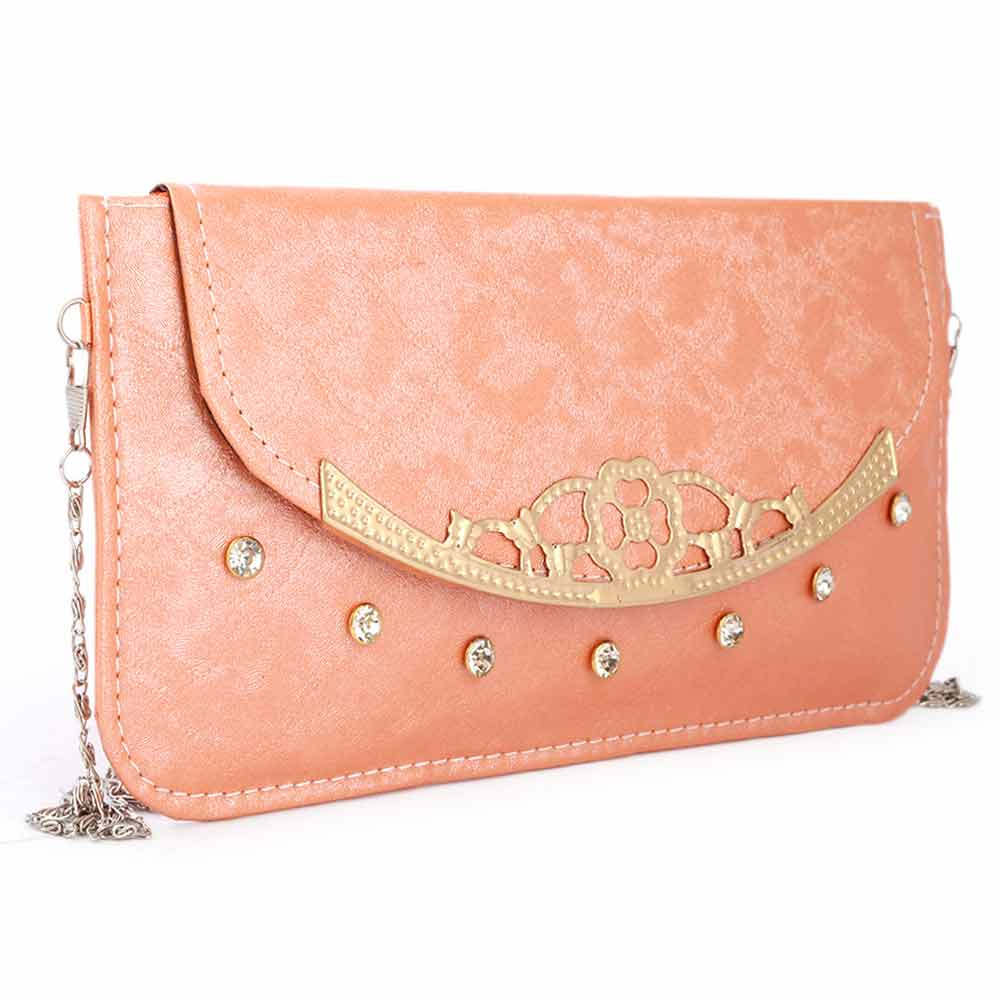 Women's Clutch (3109) - Peach, Women, Clutches, Chase Value, Chase Value