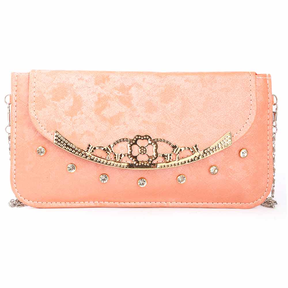 Women's Clutch (3109) - Peach, Women, Clutches, Chase Value, Chase Value
