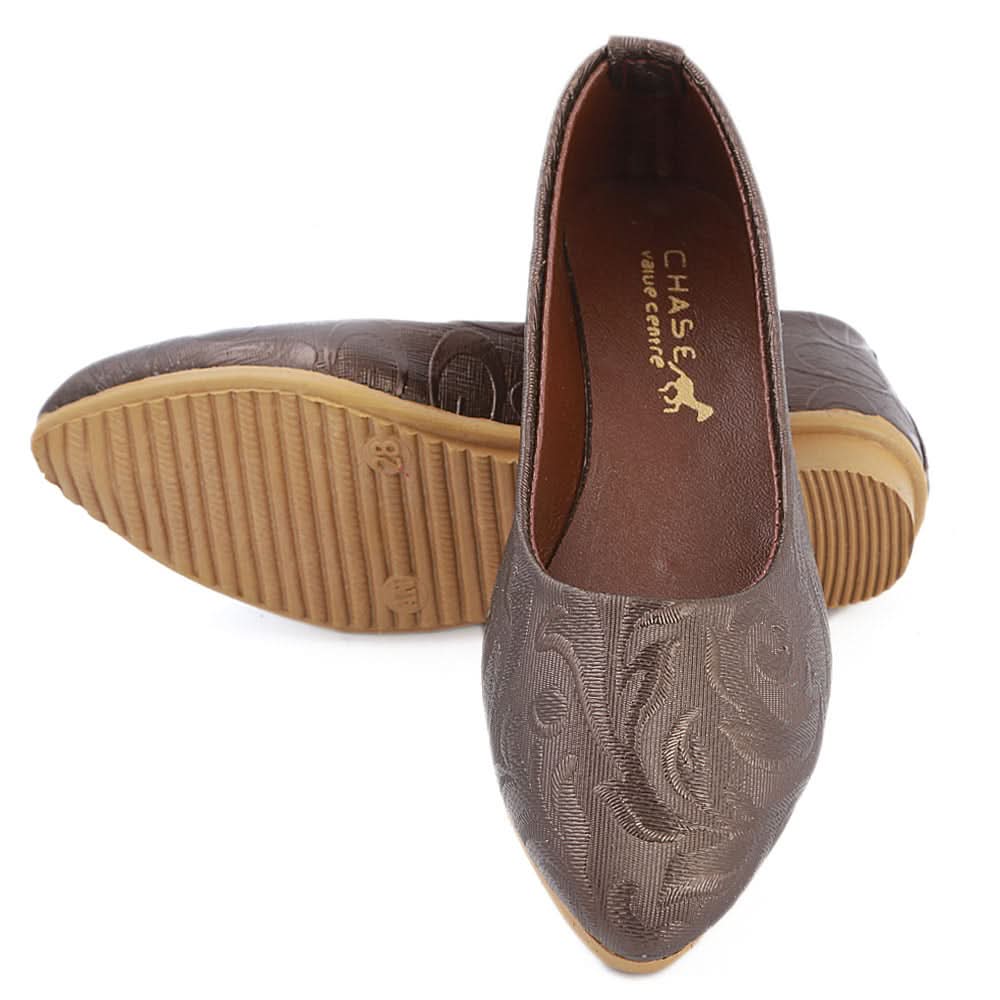 Girls Fancy Pumps  (315) - Brown, Kids, Pump, Chase Value, Chase Value
