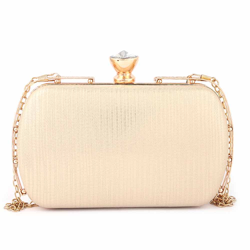 Women's Fancy Clutch (3212) - Gold, Women, Clutches, Chase Value, Chase Value