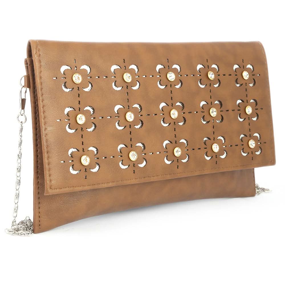 Women's Clutch (Kam-335) - Brown, Women, Clutches, Chase Value, Chase Value